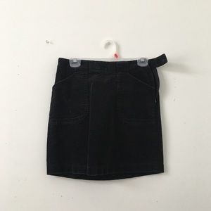 Black corduroy skirt